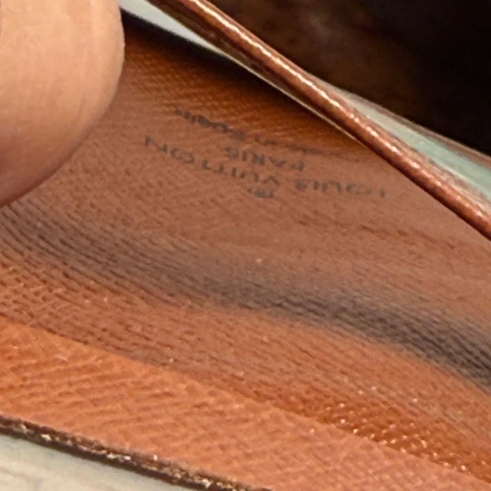 Louis‎ Vuitton Monogram Canvas Porte-Cartes Double ID Card Holder Wallet Brown